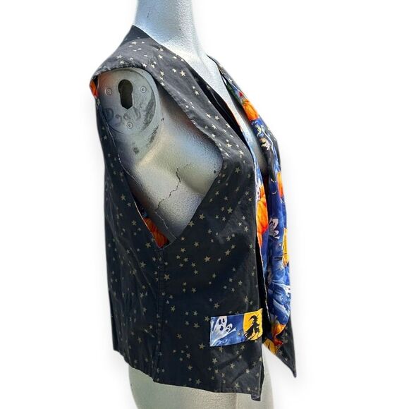 Handmade Vintage Halloween Reversible Vest - Picture 10 of 14